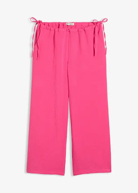 Pantaloni culotte in misto viscosa
