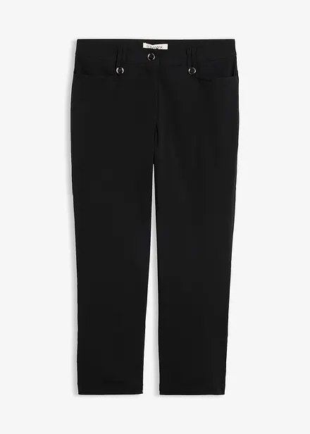 Pantaloni cropped con fascia comoda in vita