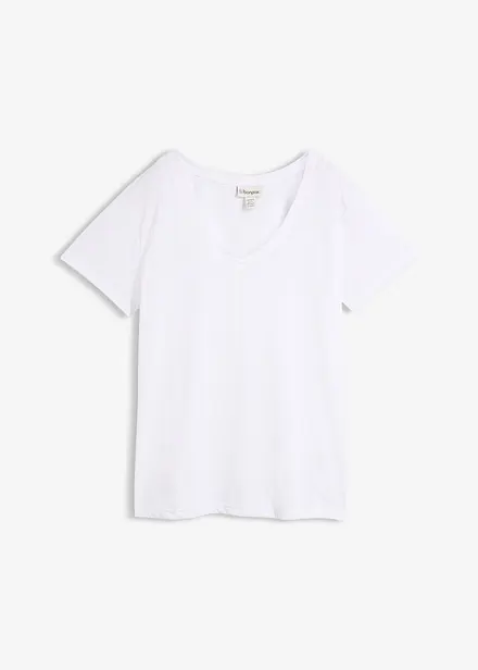 T-shirt con scollo a V