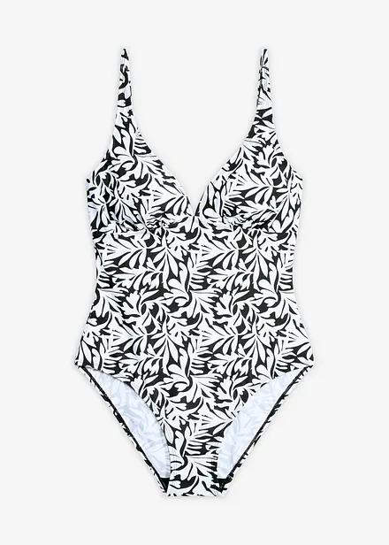 Costume intero con scollatura a V e effetto modellante leggero