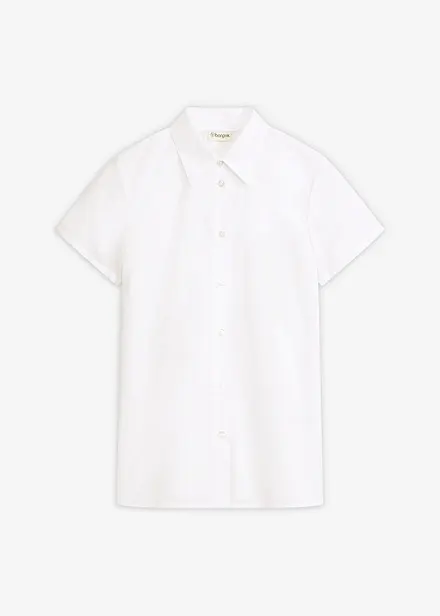 Camicetta a maniche corte in popeline