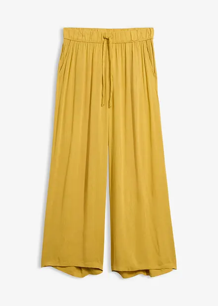 Pantaloni larghi in viscosa fluente