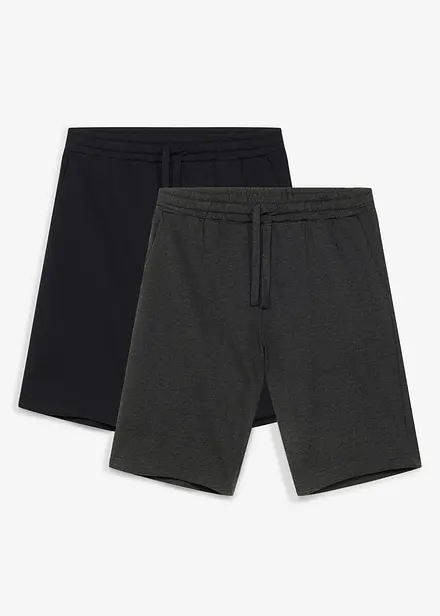 Bermuda in felpa loose fit (pacco da 2)