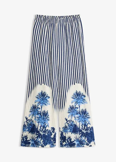 Pantaloni a palazzo in misto viscosa fluido