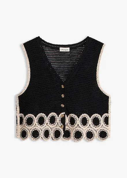 Gilet in maglia di puro cotone