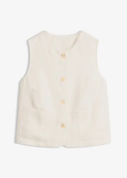 Gilet con scollo rotondo