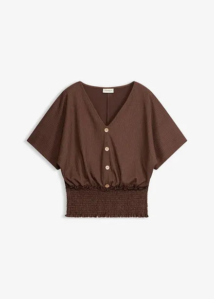 Maglia in cr&ecirc;pe operato