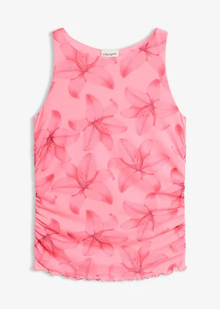 Top in jersey di mesh morbido