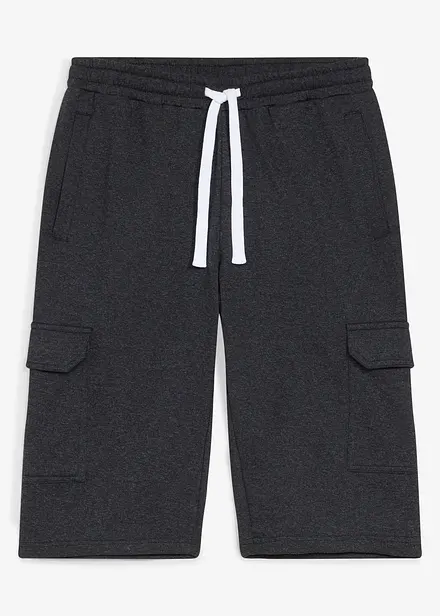 Bermuda cargo in felpa di puro cotone biologico