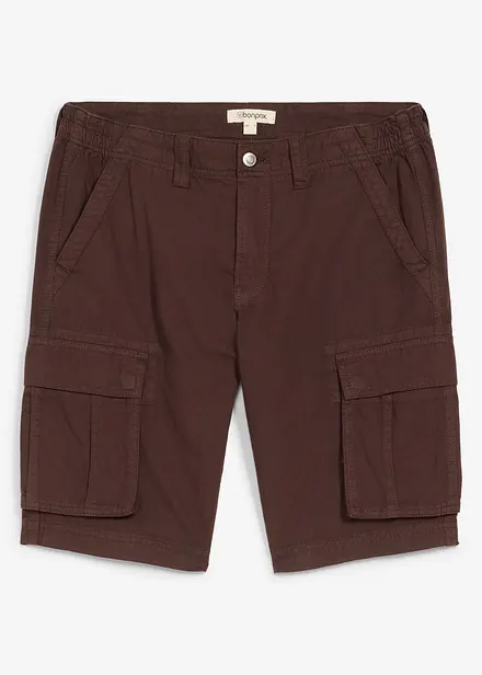 Bermuda leggeri in denim colorato con elastico in vita, relaxed fit