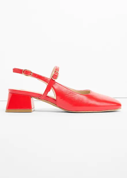 D&eacute;collet&eacute; slingback con cinturini