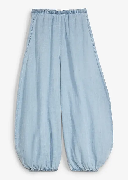 Pantaloni alla turca in misto lino leggero