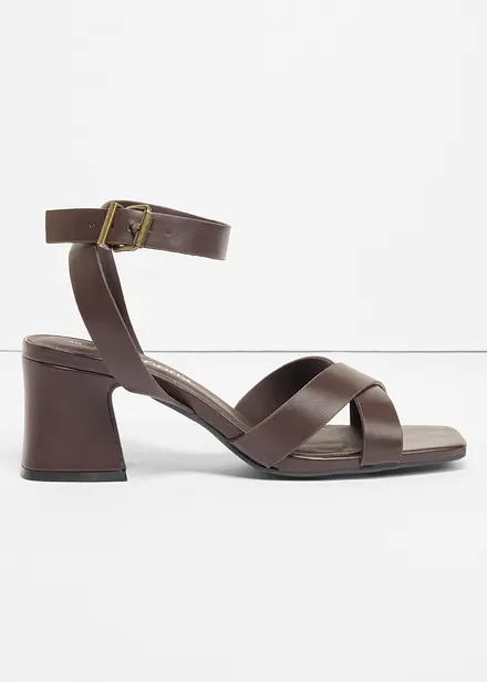 Sandali con tacco a blocco