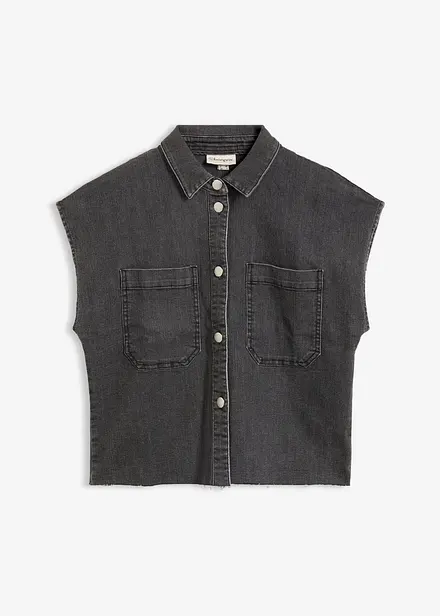 Camicia di jeans boxy cropped