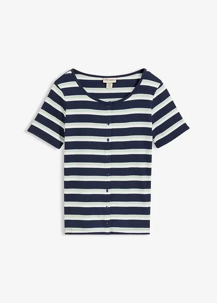 Maglia in cotone biologico a costine
