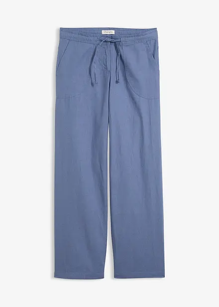 Pantaloni a palazzo in misto lino