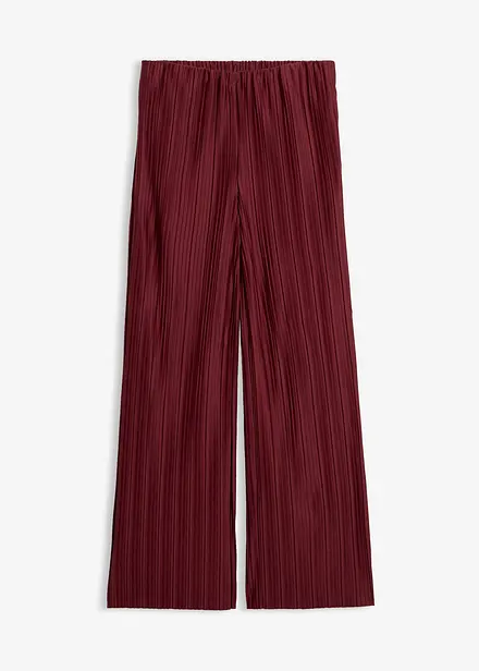 Pantaloni in jersey plissettati