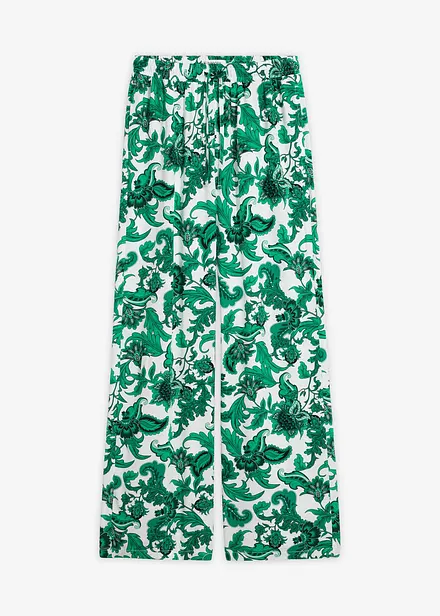 Pantaloni larghi in viscosa fluida