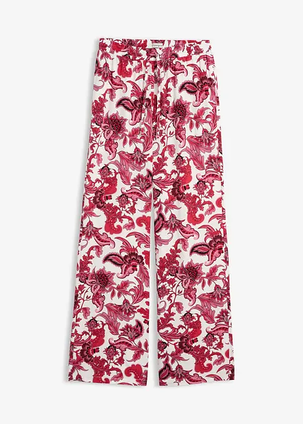 Pantaloni larghi in viscosa fluida