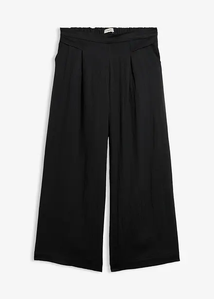 Pantaloni culotte con viscosa fluida