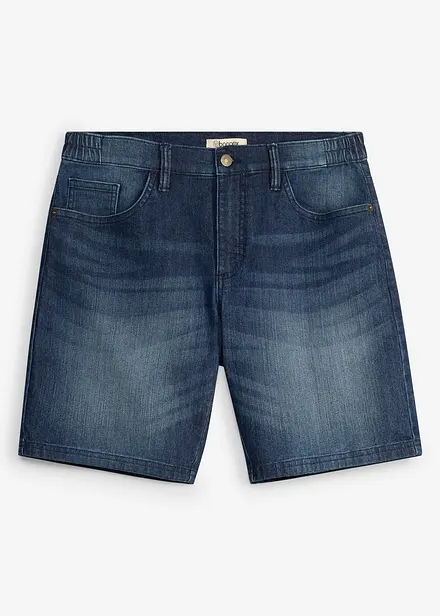 Shorts di jeans leggeri con elastico in vita, relaxed fit