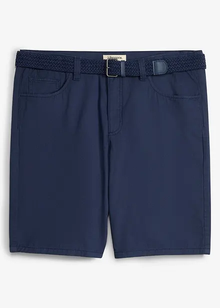Bermuda elasticizzati con elastico in vita e cintura, regular fit