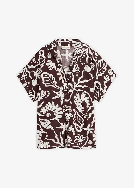 Camicia in viscosa fluida