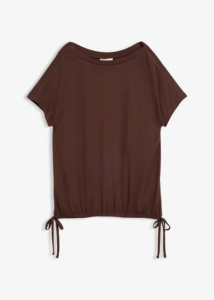 T-shirt con viscosa fluida
