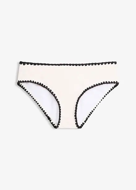 Slip per bikini con ricamo