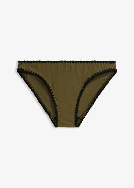 Slip per bikini con ricamo