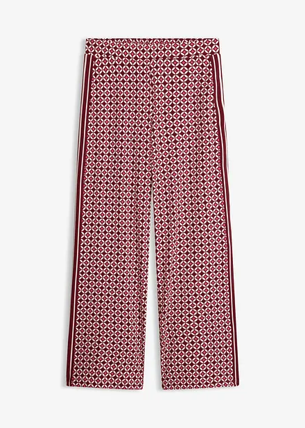 Pantaloni in jersey con fantasia minimalista