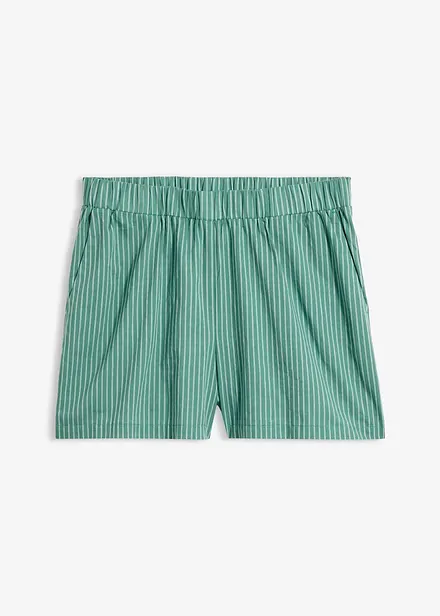 Shorts con elastico in vita in puro cotone biologico