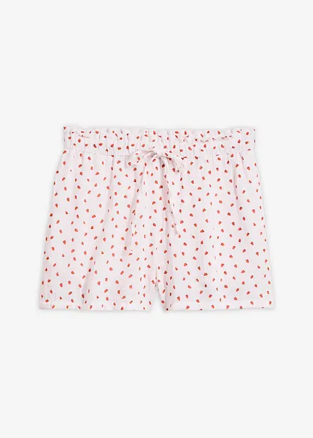 Shorts con vita elastica in mussola ariosa