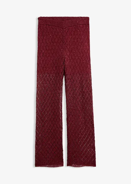 Pantaloni in maglia con paillettes