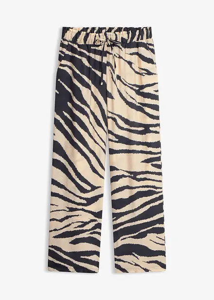 Pantaloni a palazzo in misto viscosa fluido