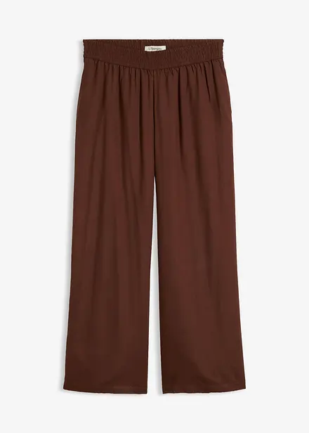 Pantaloni larghi in misto viscosa morbido