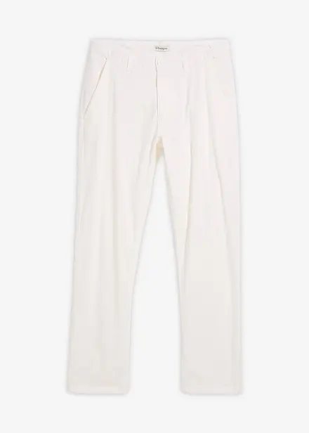 Pantaloni chino in misto lino regular fit, straight