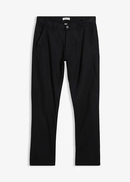Pantaloni chino in misto lino regular fit, straight