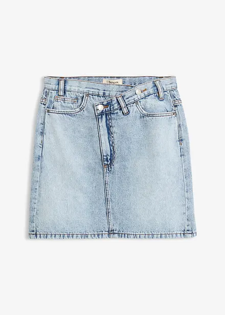 Gonna di jeans con vita asimmetrica