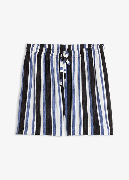 Shorts con elastico in vita in fine viscosa