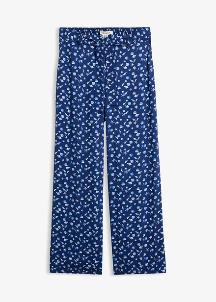 Pantaloni con elastico in vita in pura viscosa