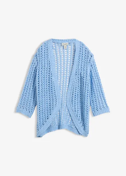 Cardigan traforato con paillettes