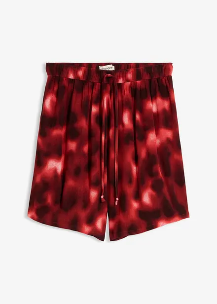 Shorts con elastico in vita in viscosa operata