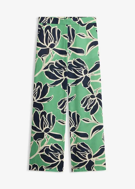 Pantaloni a palazzo effetto lino
