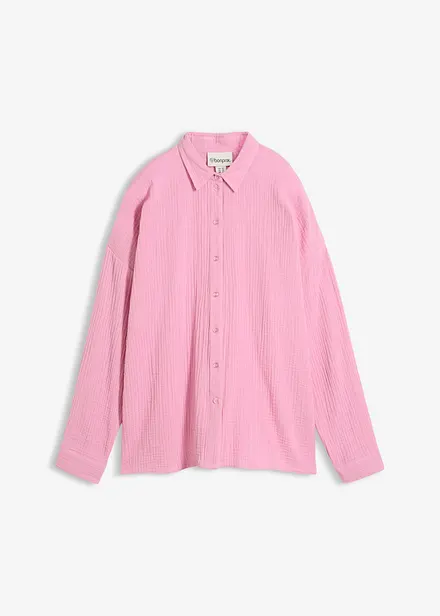 Camicia in mussola effetto used