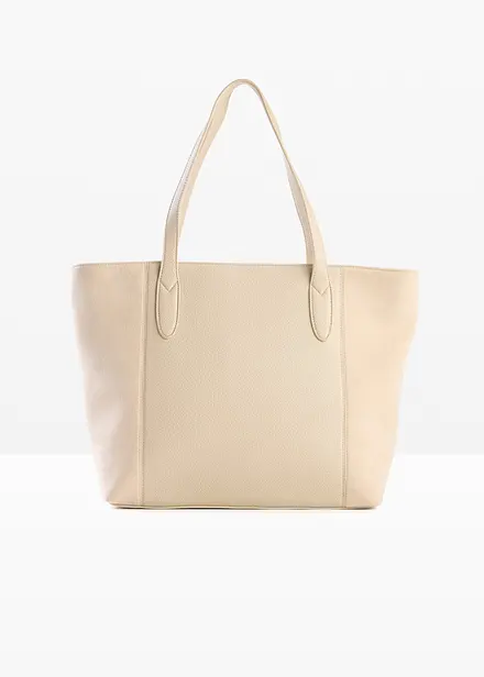 Borsa shopper grande in materiali misti