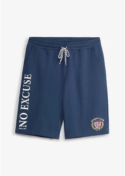 Shorts in felpa di puro cotone biologico