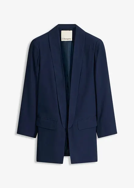Blazer lungo in misto viscosa