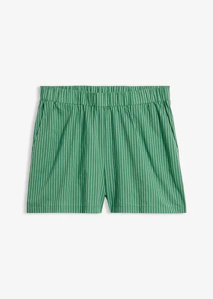 Shorts con elastico in vita in puro cotone biologico