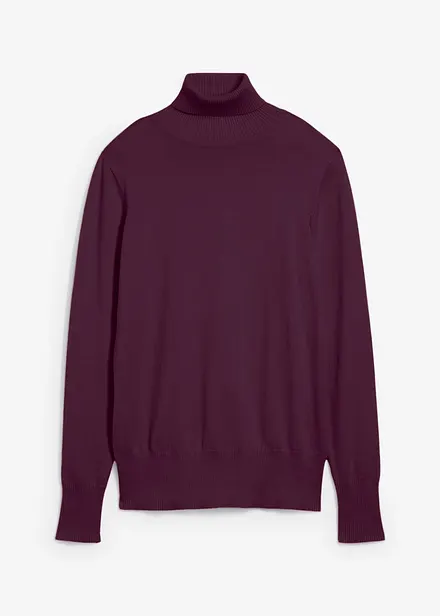 Maglione a collo alto in filato fine